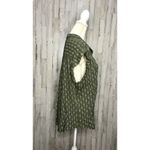 Jachs Girlfriend ‎ Women's XL Green Geometric Button Front Blouse Photo 1