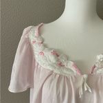 Vintage Pink Baby Doll Maxi Slip Dress White Photo 6