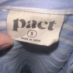 Pact blue organic cotton striped button down shirt Photo 2