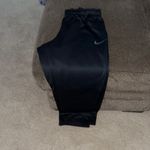 Nike  Drifit Black Elastic Waistband w/ Drawstrings Running Warmup Pant- Large Photo 14