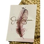 Jessica Simpson Turban Beanie Knit Hat Womens OS Tan Ruched Cap MSRP $30 NWT Photo 4
