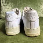 Nike  Air Force 1 Low White Leather Sneakers Womens Size 8 Photo 4