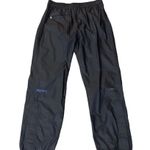 Marmot Wind Pants Womens L Used Unlined Black Outdoor Nylon Photo 2