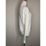 Vintage Cream Mock Neck Cable Knit Sweater Size Medium Photo 3