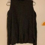 American Eagle Cold Shoulder Gray Turtleneck Sweater Photo 0