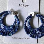 J.Crew  Women’s Fashion Statement Thread Wrapped Hoop Earrings 
NWT Photo 0