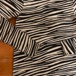 Primark NWOT slim FIT HALF TURTLENECK Zebra Print Long Sleeve knee length DRESS Photo 4