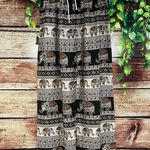 Free People Paisley Boho Elephant Pants Wide Leg Tribal Festival Concert Women XL 100% Rayon Photo 0