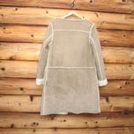 Armani Jeans Faux Shearling Jacket Coat 2 Tan Photo 4