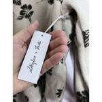 Skylar + Jade Sweater Women Medium Cream Gray Floral Knit Long Sleeve Sèzane Photo 2