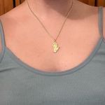 Gypsy Palm Reading Necklace Gold Photo 1