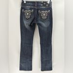 Miss Me  buckle embroidered Y2K 2000s 90s bootcut blue jeans size 29x3.5 long Photo 1