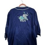 Bob Mackie 3XL FLAW Wearable Art Embroidered Purple Elephant Oriental Jacket Photo 2