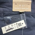 Madewell NWT Women's Emmett Wide-Leg Crop Pant Welt Pocket Size 33 Ink Photo 7