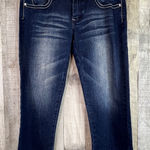 Liuce’s Jeans 7 Crystal Buttons Silver Grommets(some missing) Acid Washe… Blue Size undefined Photo 0