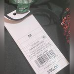 Wild Fable NWT  Dark Red Sequin Slip Dress Black Lace Trim Side Slit Medium Photo 4