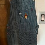 Disney  Vintage Overall Shorts The Pooh Winnie Denim XL Photo 0