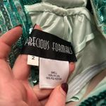 Y2K Green sequin beaded maxi mermaid prom dress size 2 Photo 1