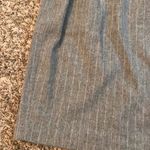 Ellen Tracy Linda Allard  grey wool pinstripe skirt Photo 2