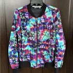Athleta EUC Floral Fade Bombtastic Zip Front Top / Jacket Photo 1