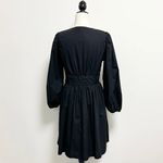 J.Crew Black V Neck Long Puff Sleeve Pleated Bows Gretchen Dress 4T 4 Tall NWT Photo 5