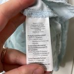 J.Crew EUC  women’s pale light blue embroidered ruffle long‎ sleeve blouse small Photo 4