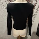 🌺HARPER & IVY CROPPED BLACK AND WHITE BOW SWEATER SIZE XS🌺 Photo 3