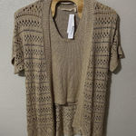 Soft Surroundings Opaline Shimmer Cardigan & Sweater Tank Top Sz Large 2 Piece Photo 0