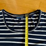 Tommy Hilfiger  Striped Scoop Embellished Neck T-Shirt, Navy, White, Size L Photo 11