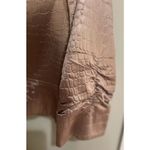 Elegantissimo Firenze Embossed Leather Look Jacket Size 10 Brown Photo 6