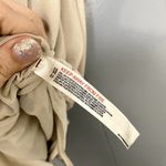 Free People  Beige Gold Oxide Shimmer Deep V-neck Draped Night Owl Bodysuit XS Photo 3