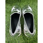 Stella McCartney Silver Metallic Faux Leather Binx Star Platform Slip On Shoes 7 Photo 7