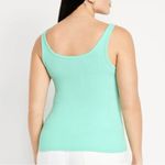 Old Navy  Mint Green First-Layer Ribbed Scoop-Neck Tank Top Photo 2
