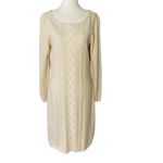 CHAPS RALPH LAUREN Sparkly Cable Knit Sweater Dress Photo 2