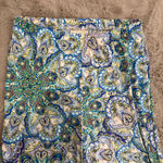 Chico's PANTS KNIT MEDALLION PALAZZO WIDE LEG SIZE 1, M Paisley Boho Relax Photo 9