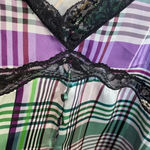 ZARA  Check Plaid Lace-Trimmed Camisole Top‎ Photo 8