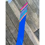 Liz Claiborne  scarf oblong blue pink yellow Photo 13