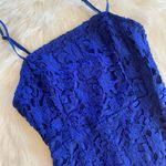 ASTR NWOT The Label Blue Lace Mini Sleeveless Cocktail Dress Size M Photo 1