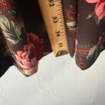 Worthington  Vintage 90s Floral Skirt Brown Rose Print Pleated Maxi Size 8 Grunge Photo 5