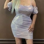 BOUTIQUE metallic light pink mini dress ✨ Silver Size M Photo 0