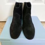 Antonio Melani  Black Suede Booties Women’s 9 Almond Toe Block Heel Ankle Photo 2