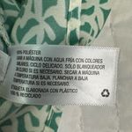 A New Day  Floral Leaf Patterned Green and Cream Top Photo 9