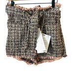 IRO NWT Paris tweed short sash high-waist, Vany frayed bouclé tweed. Photo 0