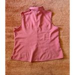 Talbots Pink Denim Style Sleeveless Button Front Shirt Size XL Photo 6