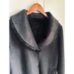 Hawke & Co Faux Fur and Suede Overcoat Size large Black Reversible Faux Mink Photo 12
