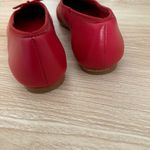 Reformation  5.5 Tina Bell Flats Scarlet Leather Red Preppy Holiday Formal Photo 4