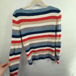 Tommy Hilfiger  Jeans XL Made in Japan 100% Cotton Ribbed Stripe V-Neck Sweater Photo 4