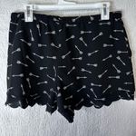 Anthropologie E by Eloise arrow print scalloped shorts size medium Photo 5