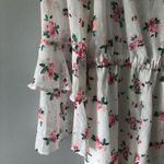 Topshop  Floral Ruffle Long Sleeve Open Back Spring Romper Photo 5