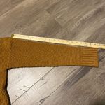 New In Oversized Caramel Colored Waffle Knit Button V Neck Sweater Tan Size L Photo 4